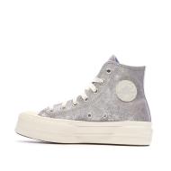 Baskets Mauve Femme Converse All Star Lift Platform Shimmer pas cher