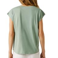 Camiseta verde de mujer Pepe jeans Bloom0 ver 2