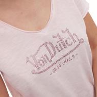T-shirt Rose Femme Von Dutch Aspect vue 3