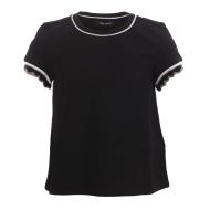 T-shirt Noir Fille Teddy Smith Tibo