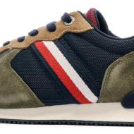 Baskets Kaki/Marine Homme Tommy Hilfiger Iconic Runner Mix vue 7