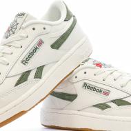 Baskets Blanches/Kaki Femme Reebok Revenge vue 7