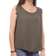 Top Kaki Femme Teddy Smith Oriane