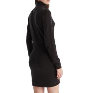 Robe Pull Noire Femme Tommy Hilfiger Tjw Ess Turtleneck vue 2