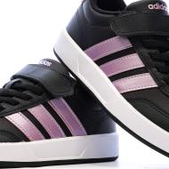 Baskets Noir/Rose Fille Adidas Tensaur vue 7