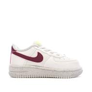 Baskets Blanche/Bordeaux Fille Nike Force 1 Crater Classic vue 2