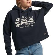 Sweat Marine Femme Superdry Vintage Logo