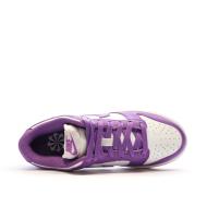 Baskets Violette/Blanche Femme Nike Dunk Low vue 4