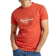 T-shirt Orange Homme Pepe jeansCount