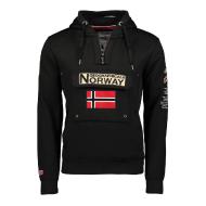 Sweat à capuche Noir Homme Geographical Norway Gymclass Assor