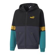 Sweat à capuche Noir/Gris/Bleu Garçon Puma Power Colorblock