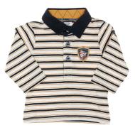 Polo Marine/Beige Garçon EOM Naimo pas cher