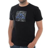 T-shirt Noir Homme Kappa Graphik