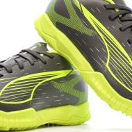 Chaussures de football Gris/Vert Garçon Puma Ultra 5 Play vue 7