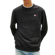 Sweat Noir Homme Tommy Hilfiger Badges