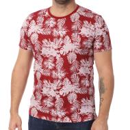 T-shirt Rouge Homme Lee Cooper Opaya pas cher