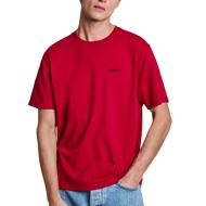 T-shirt Rouge Homme Pepe jeans Contrast pas cher