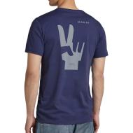 T-Shirt Marine Homme G-Star Raw Hand vue 2
