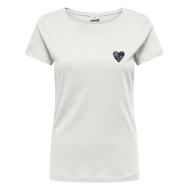 Camiseta blanca/azul marino para mujer JDY Paris barato