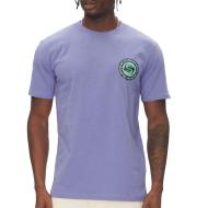 T-shirt Violet Homme Quiksilver Circle Back pas cher