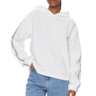 Sweat Blanc Femme Calvin Klein Embro Elastic
