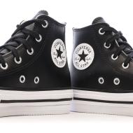 Baskets Noires Fille Converse All Star Eva vue 7