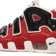 Baskets Rouge Garçon Nike Air More Uptempo vue 7