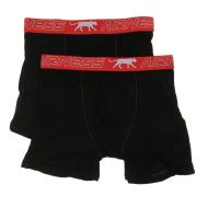 x2 Boxers Rouge/Noir Garçon Airness 3/57/131 pas cher