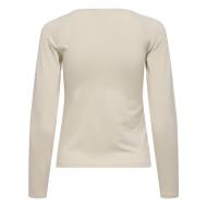 T-Shirt Manches Longues Beige Femme JDY Kaiser vue 2