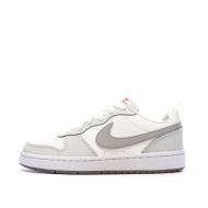 Baskets Blanc/Gris Femme Nike Court Borough Low pas cher