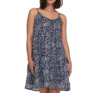 Robe Marine/Gris à Motifs Femme Only Daniella pas cher