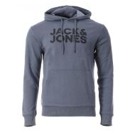 Sweat à Capuche Bleu Homme Jack & Jones Corp65 pas cher
