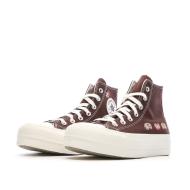 Baskets Marrons Femme Converse Chuck Taylor All Star Lift A08174C vue 6