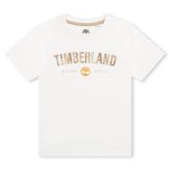 T-Shirt Blanc Garçon Timberland T600971 pas cher