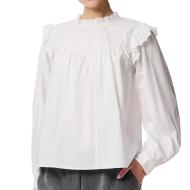 Blouse Blanche Femme Pieces Vela pas cher