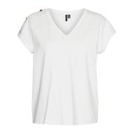 T-shirt Blanc Femme Vero Moda Karin Ava