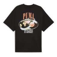 T-Shirt Noir Homme Puma Hoop vue 2