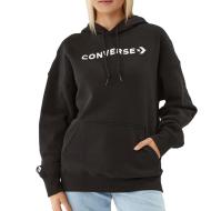 Sweat Noir Femme Converse Wordmark