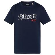 T-Shirt Marine Garçon Schott VINTAGE pas cher