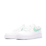 Baskets Blanche/Vert Homme Nike Air Force 1 vue 6