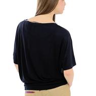 T-shirt Noir/Rouge Femme Desigual Knitted vue 2