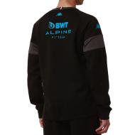 Sweat Noir/Turquoise Garçon Kappa Adofod Alpine F1 vue 2