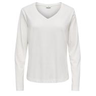 T-Shirt Manches Longues Blanc Femme JDY Rex pas cher