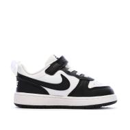 Baskets Noir/Blanc Enfant Nike Court Borough Low Recraf vue 2