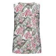 T-Shirt Blanc/Kaki Femme Only Onlselina