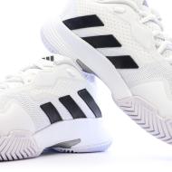 Chaussures de Tennis Blanches Homme Adidas Courtjam Control M vue 7