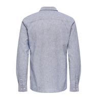 Chemise Marine Homme Only & Sons Solid Linen vue 2