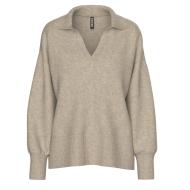Pull Marron Femme Pieces Malou pas cher