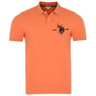 Polo Orange Homme US Polo ASSN Salk pas cher