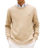 Pull Taupe Homme Tommy Hilfiger Seasonal pas cher